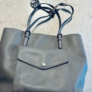 Michael Kors Stone Gray Tote Bag Purse